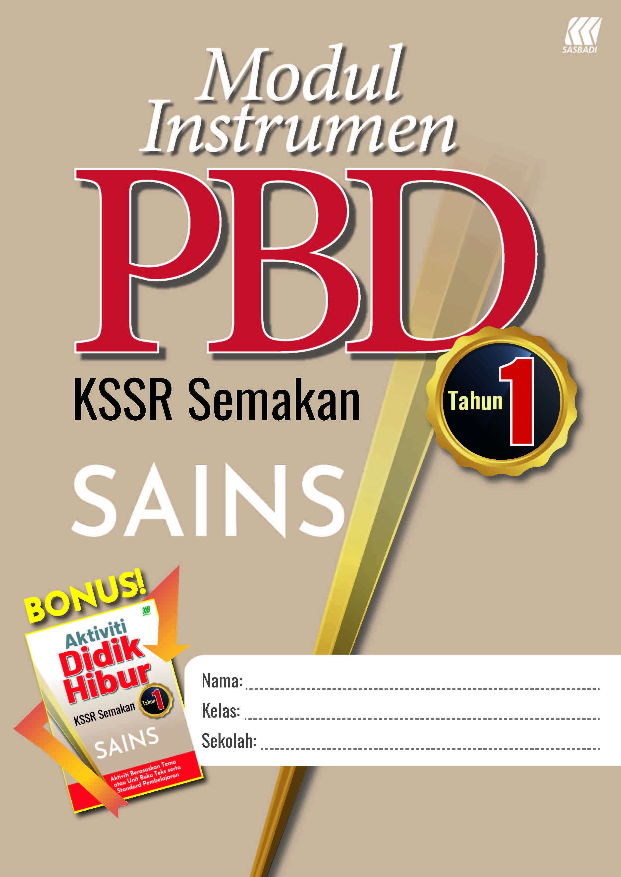 Modul Instrumen PBD KSSR Sains Tahun 1 Cover